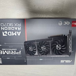 에이수스 프라임 라데온 RX 9070 XT 그래픽카드 이미지