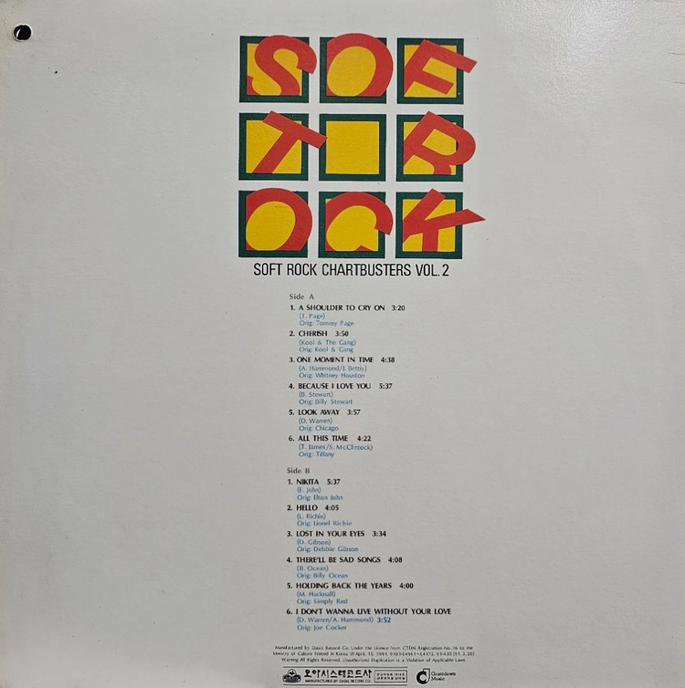 소프트 록 Vol.2 LP 이미지