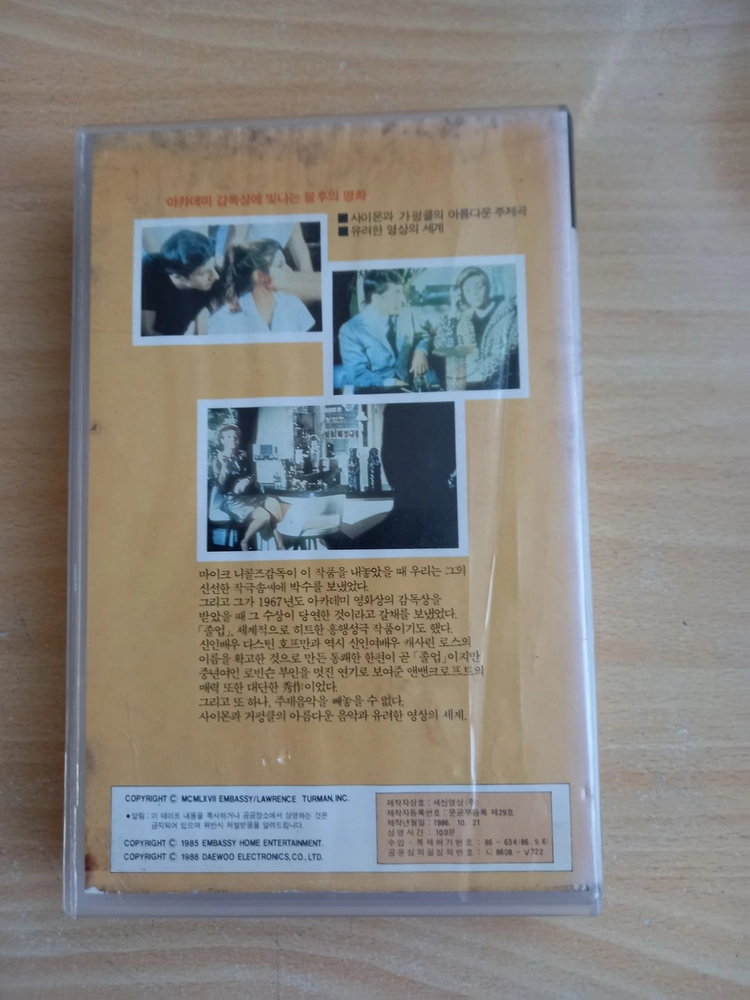 비디오테이프 졸업=곰팡이 없고 재생 확인 이미지