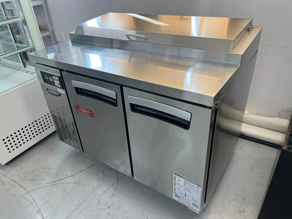 라셀르 토핑냉장고 1200 중고 간냉식 lpt-1224r 업소용 샐러드 피자 반찬 김밥 밧드 바트 이미지