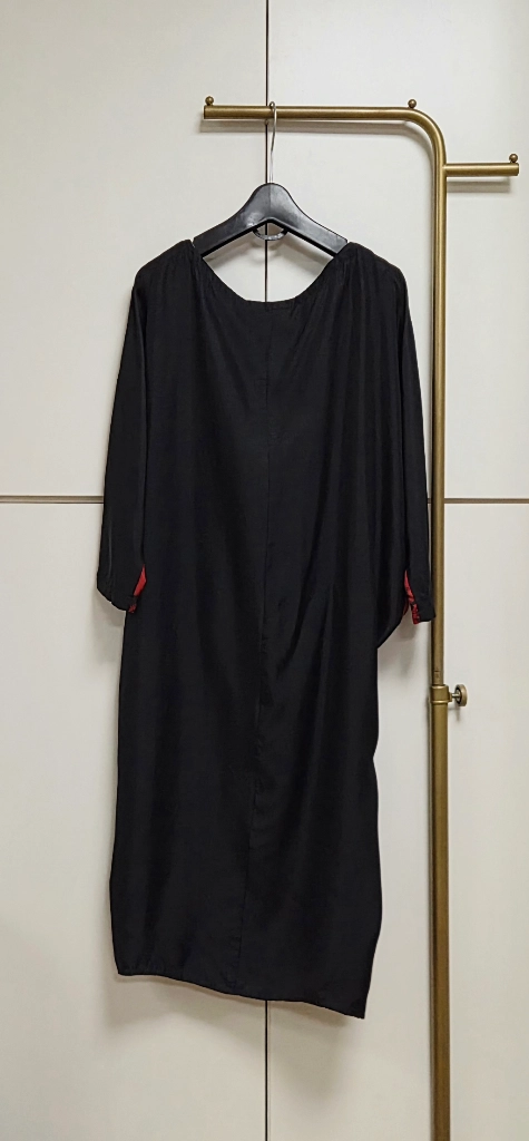 퓨어DKNY 실크 셔링 원피스M 이미지