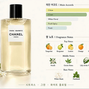 샤넬 향수 4종 이미지