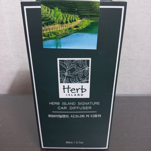 [새상품]허브아일랜드 시그니처 카 디퓨저 아쿠아 그린티 80ml 이미지