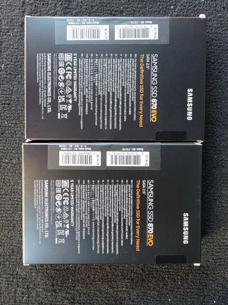 삼성 870 EVO 1TB SATA SSD 미개봉 2개 일괄 이미지