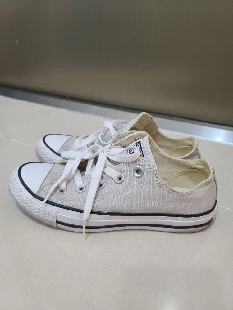 converse 컨버스 스니커즈 라이트 베이지 그레이 신발 225~230 / 츄니토리 시티브리즈 레이브 몽돌 이미지