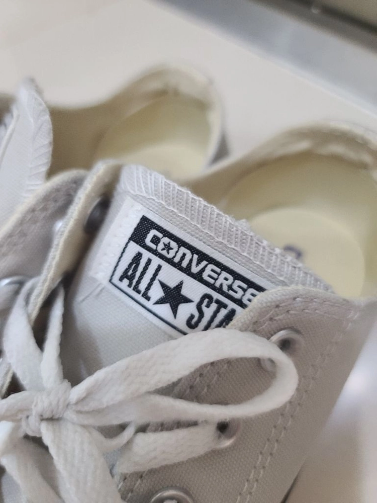 converse 컨버스 스니커즈 라이트 베이지 그레이 신발 225~230 / 츄니토리 시티브리즈 레이브 몽돌 이미지