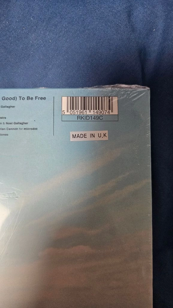 오아시스 Whatever 30주년 한정 7인치 LP 영국 넘버링 컬러반 미개봉 이미지