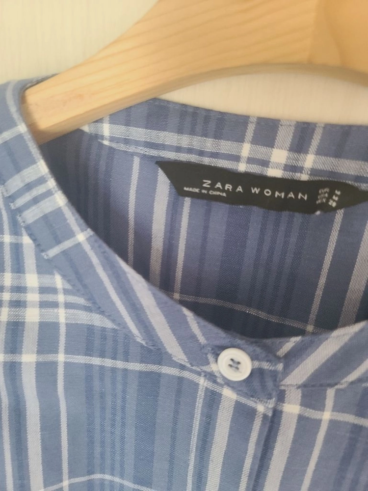 zara 자라 여성 블루체크 허리벨트 스트랩 롱원피스 M / 폴로 랄프로렌 바버 헤지스 타미힐피거 띠어리 프라다 이미지
