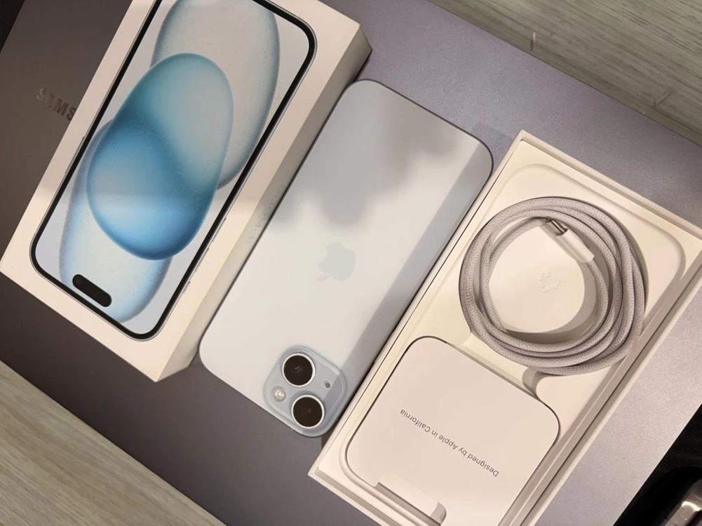 아이폰 15 블루 256GB 풀박스 이미지