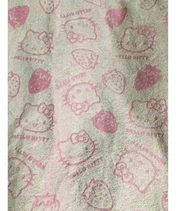 딸기키티원단 키티담요이불한복키티다니엘한정 이미지