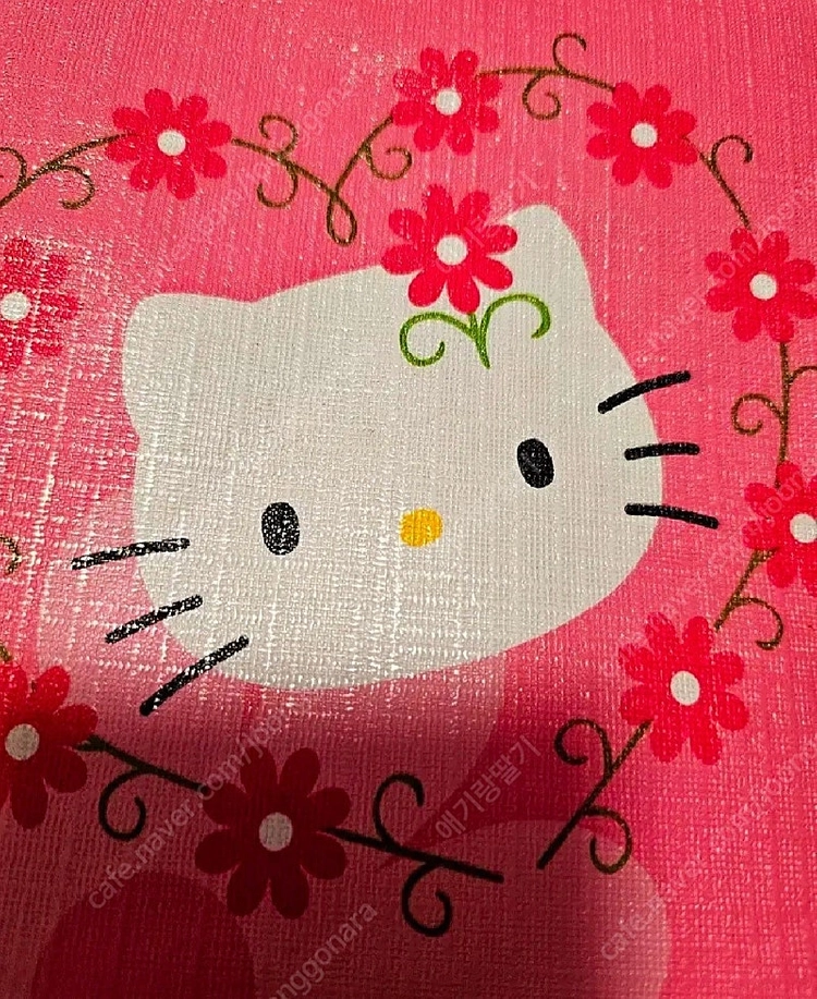딸기키티원단 키티담요이불한복키티다니엘한정 이미지