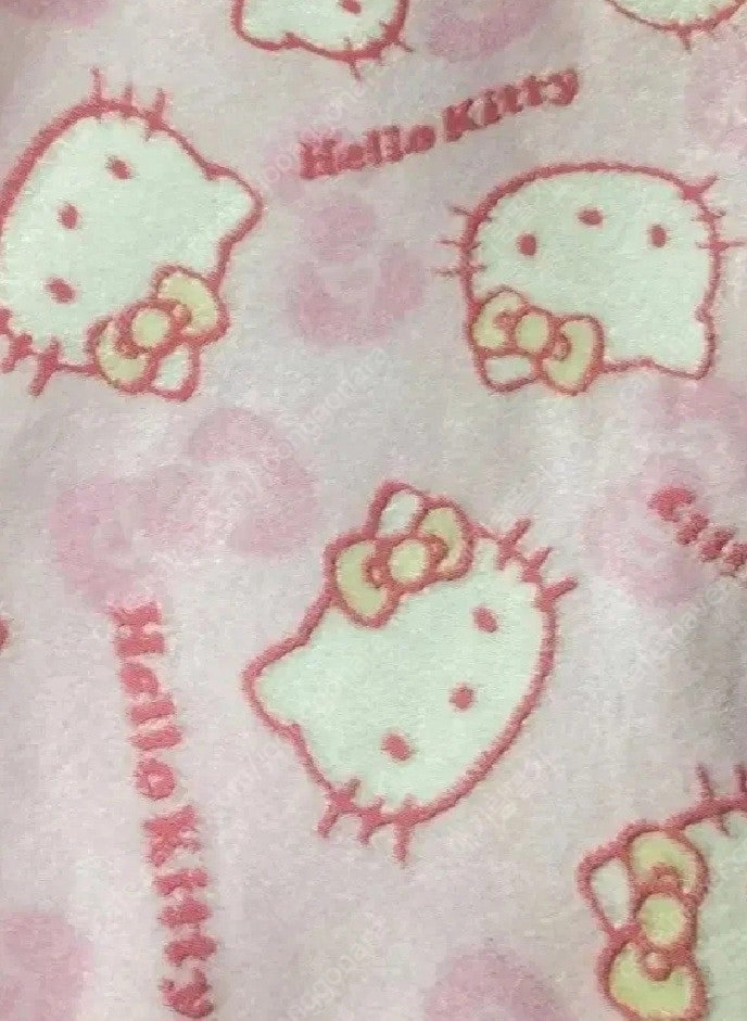 딸기키티원단 키티담요이불한복키티다니엘한정 이미지