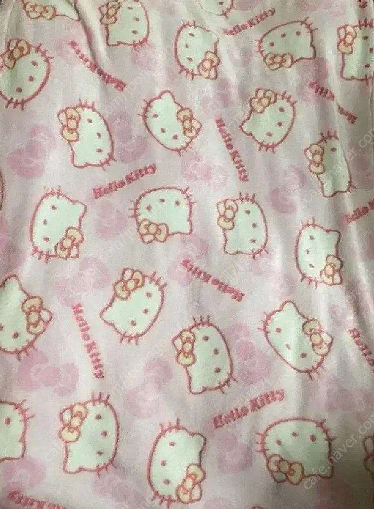 딸기키티원단 키티담요이불한복키티다니엘한정 이미지