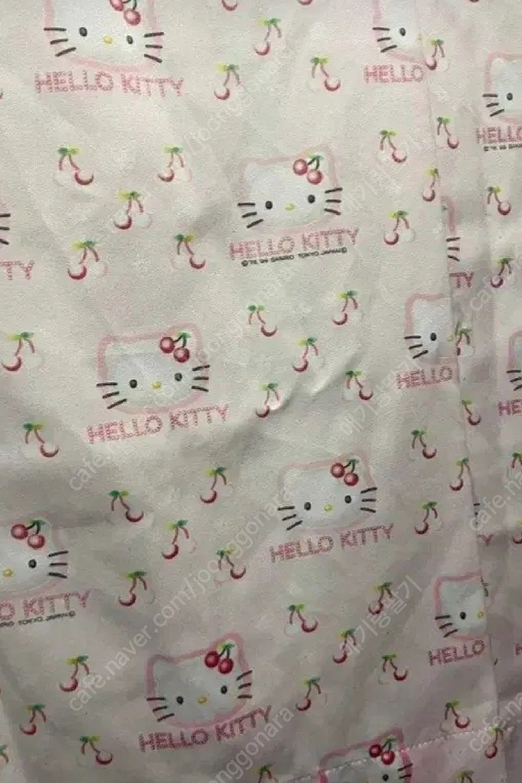 딸기키티원단 키티담요이불한복키티다니엘한정 이미지