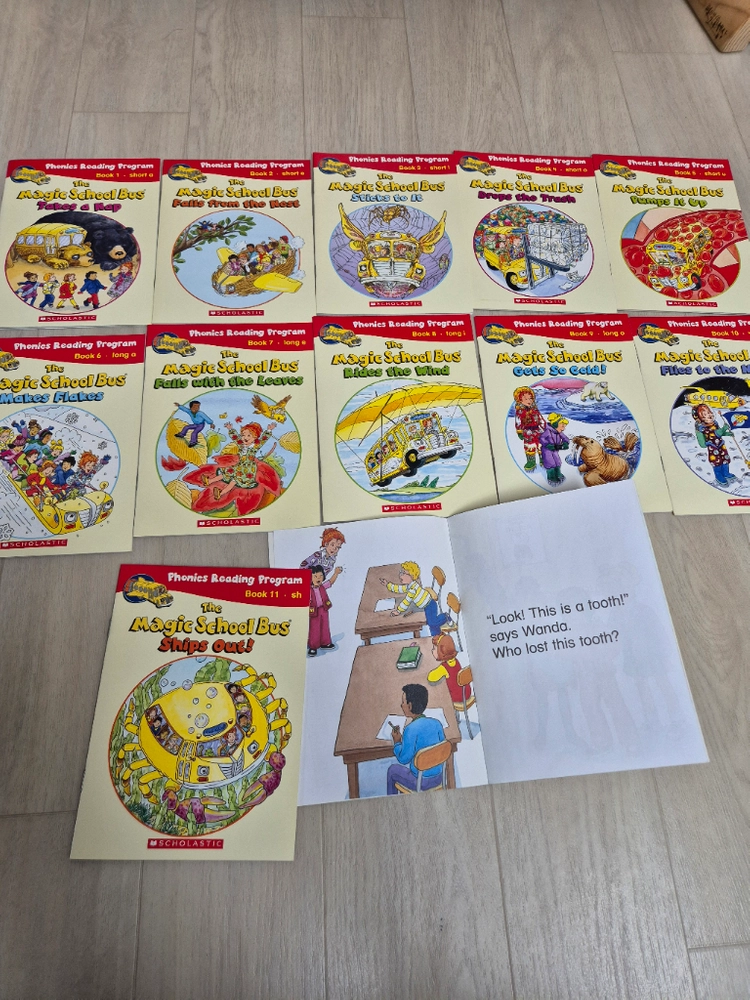 Magic School Bus 매직 스쿨버스 파닉스 세트 12권과 과학 리딩원서 이미지