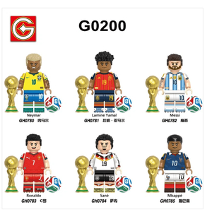 월드컵 축구 국가대표 미니피규어 세트 G0200~ G0203 24개 세트 레고 호환 이미지