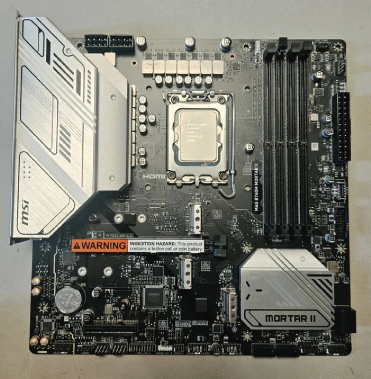 cpu 인텔 코어 i5-14600K + MAG B760M 메인보드 이미지