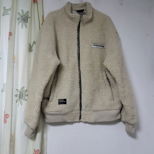 그루브라임 뽀글이 누빔 집업자켓 베이지 L 이미지