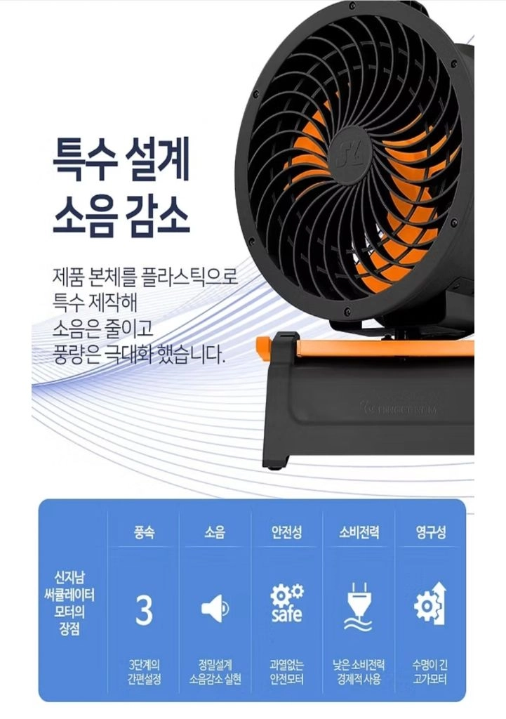 신지남 산업용 서큘레이터 SGN-140 공업용 선풍기 이미지