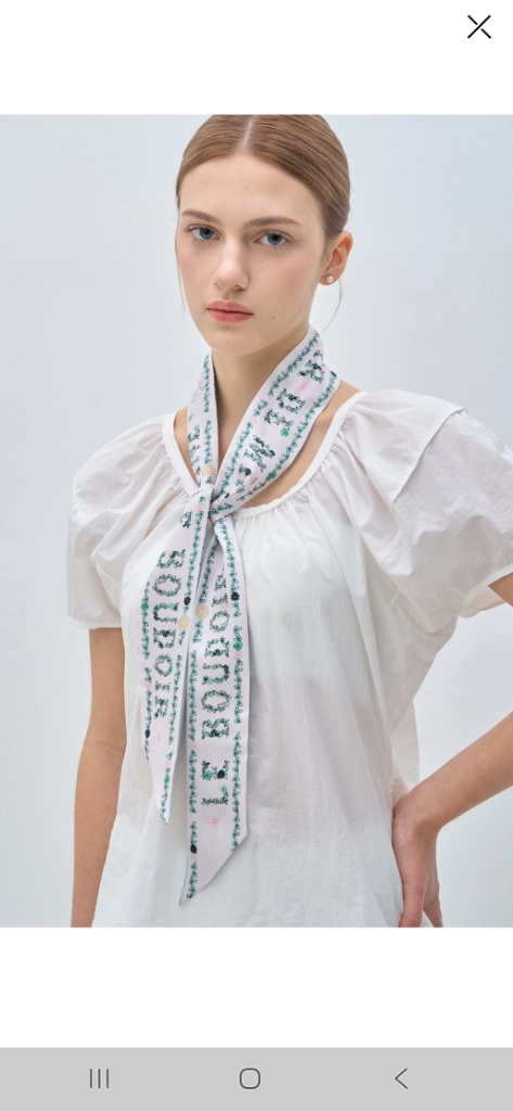 한섬 마인 실크스카프 이미지