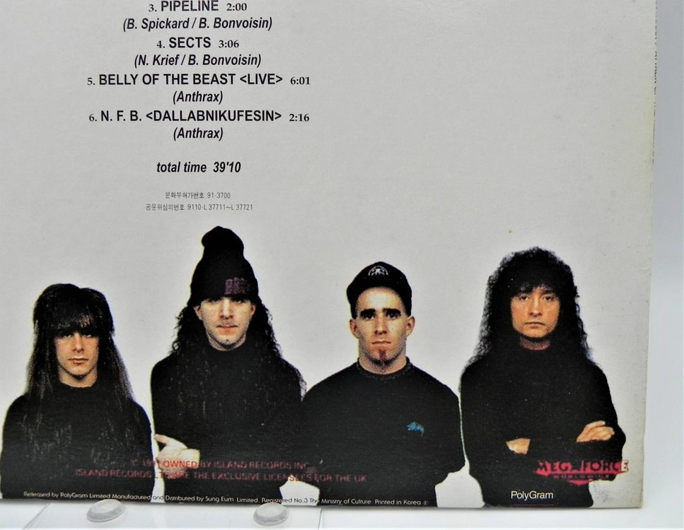 [개봉/희귀] 앤스랙스 (Anthrax) - Attack of the Killer B's (성음폴리그램,가사지) 이미지