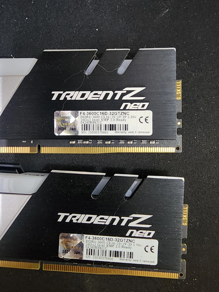 부품 b450m 메인보드,지스킬 ddr4 32기가,공랭쿨러 이미지