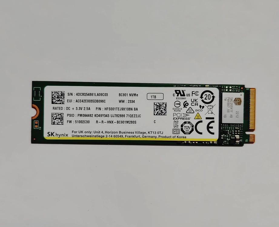 SK하이닉스 SSD M.2 NVMe SSD 1TB 싸게 팝니다. - 안심되는 중고거래