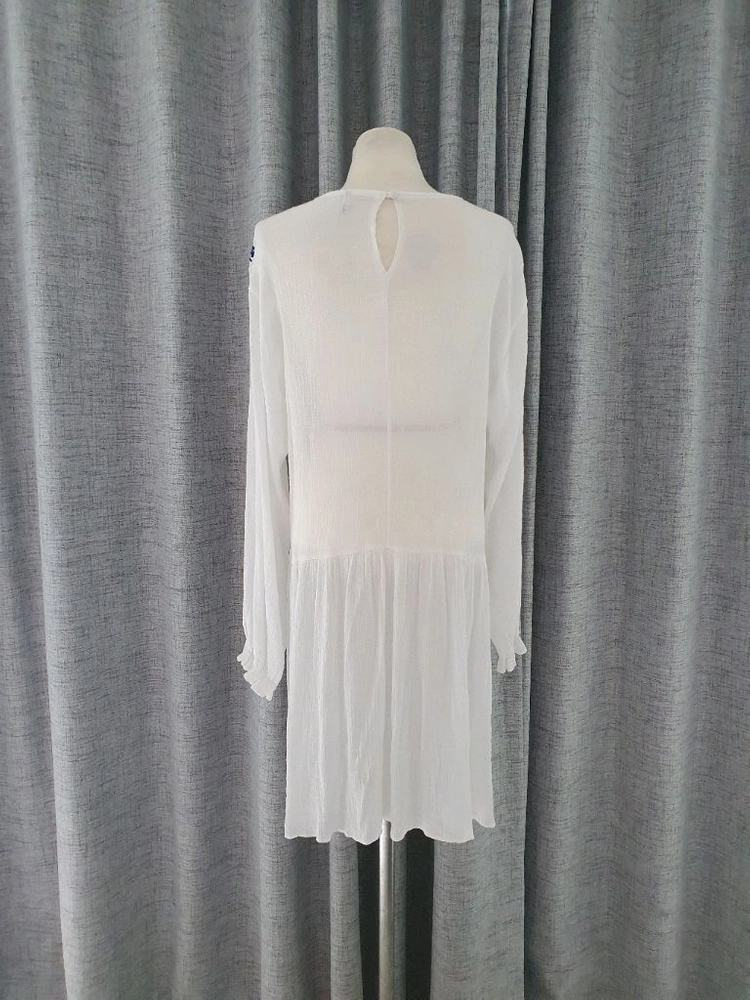 (새상품)봄, 여름, 가을 자수 원피스 55~77 이미지