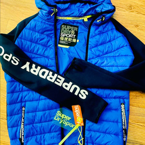 [미착용 택달린 새상품] SUPERDRY 하이브리드 집 후드 패딩자켓 이미지