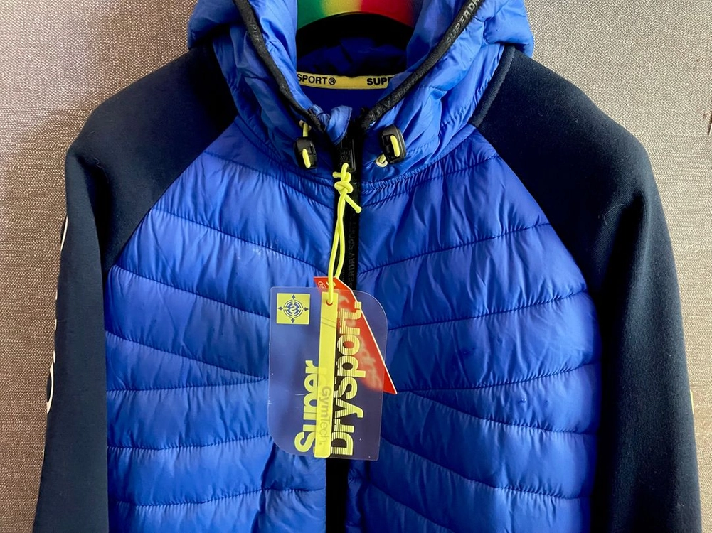 [미착용 택달린 새상품] SUPERDRY 하이브리드 집 후드 패딩자켓 이미지