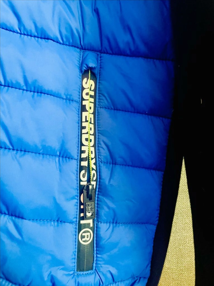 [미착용 택달린 새상품] SUPERDRY 하이브리드 집 후드 패딩자켓 이미지