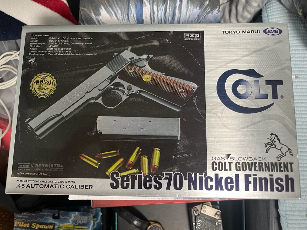 colt nikel finish 도쿄 마루이 콜트 니켈 피니쉬 권총 팝니다 이미지