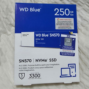 WD SN570 NVMe 250GB 미개봉 이미지