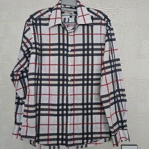 버버리 런던 클래식 핏 로프 체크 셔츠 M 정품 이미지