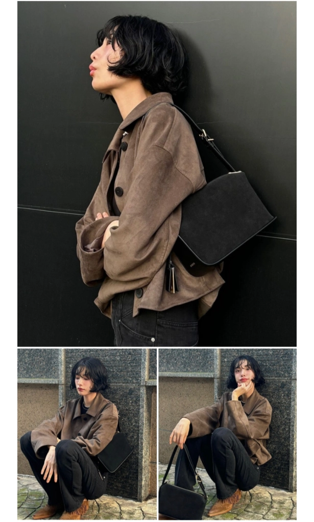 조이그라이슨 스웨이드 봄버자켓 이미지