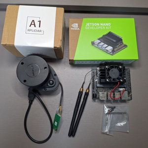 엔비디아 젯슨 나노 NVIDIA Jetson Nano 개발 키트 + RPLIDAR A1 라이다 판매합니다. 이미지