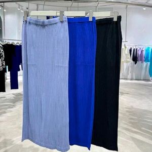 이세이미야케 해칭 스커트 던블루 1사이즈,플리츠플리즈 ~ 이미지