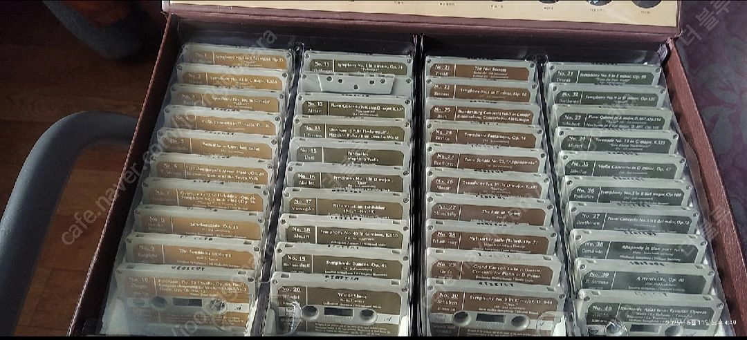 [극 희귀 수집명품] 1980년에 발매한 45년의 세월과 가치를 지닌 서울음반 클래식 명곡 대전집 카세트 (40장 이미지