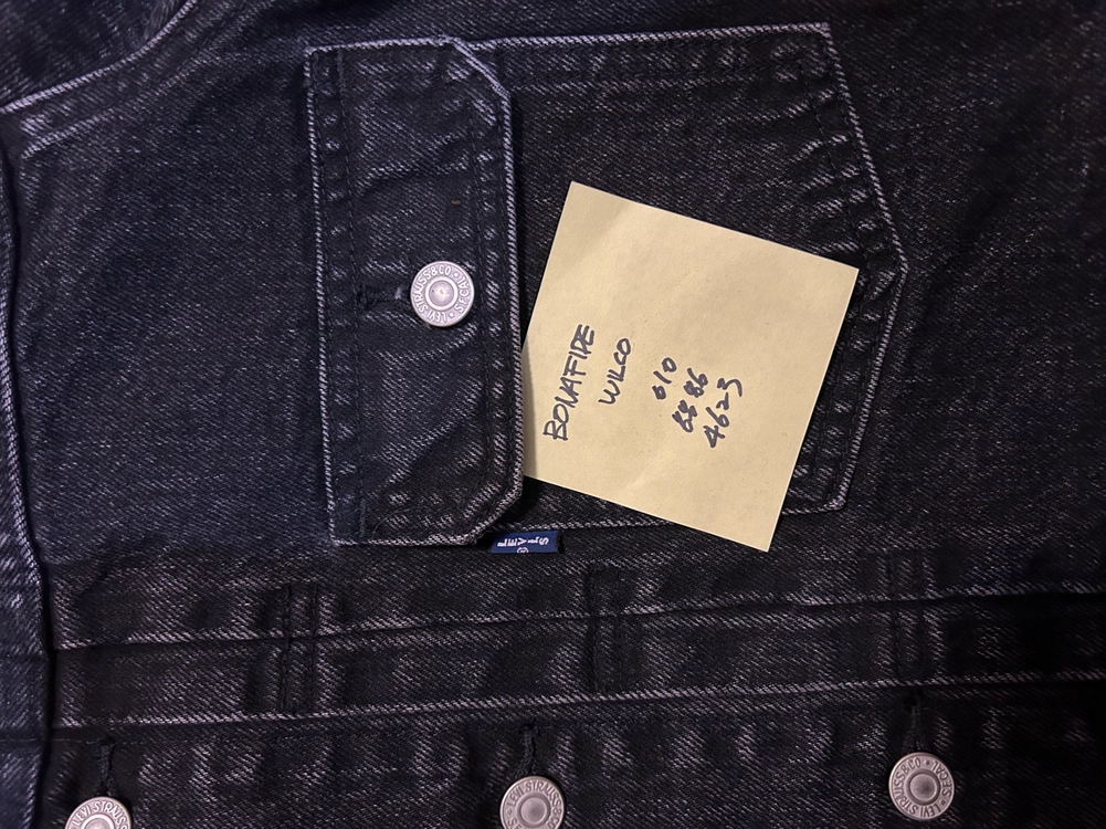 리바이스 LMC Blue Tab 데님 자켓 블랙 이미지