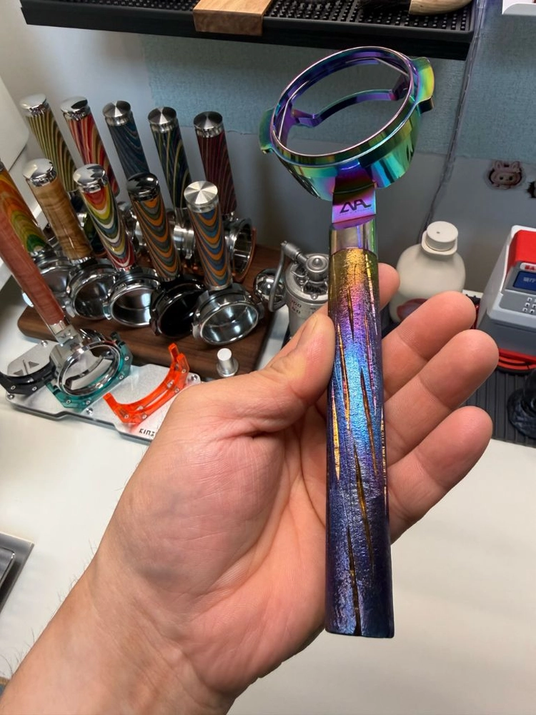 (E61)58mm 순티 균열 커피 포터필터 손잡이, 컬렉션급 이미지
