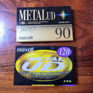 maxell metal UD 메탈 카세트 공테이프 미개봉 2개 이미지