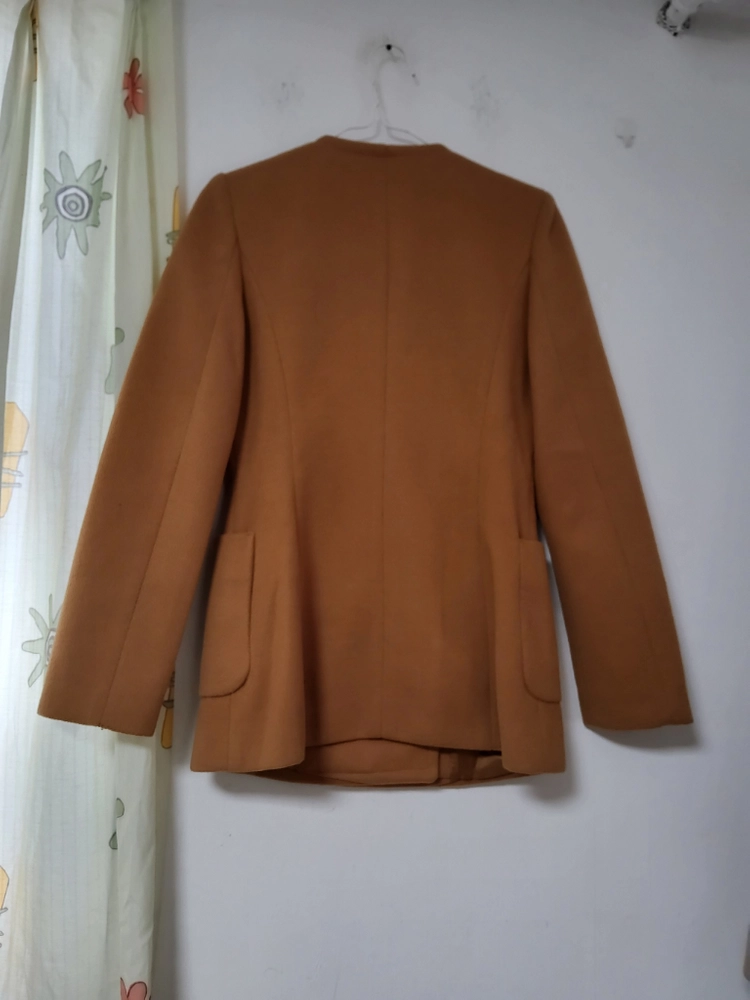 3 ROOMS 더블 단추 코트 브라운 자켓 M 이미지