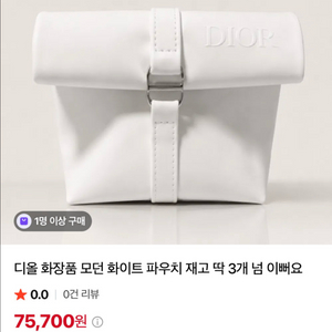 26 디올 화이트 제너릭 파우치 새상품 이미지