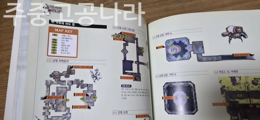 던전시즈 공식 가이드북 이미지