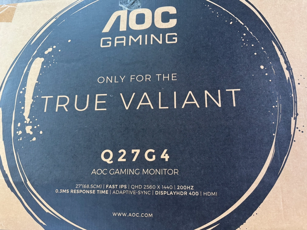 액정 파손)AOC Q27G4 게이밍 모니터 27인치 QHD 144Hz 이미지