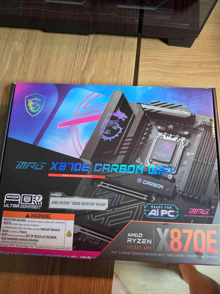 Msi MPG x870e 카본 wifi 팝니다 이미지