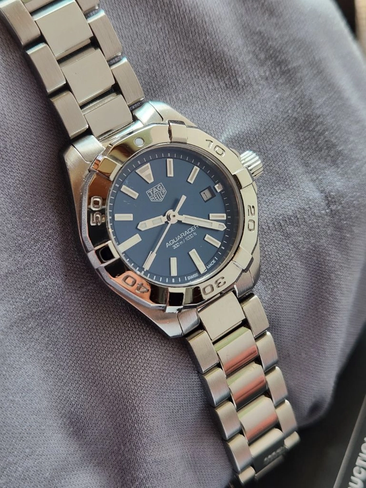 태그호이어 아쿠아레이서 블루 여성 쿼츠 27mm 이미지