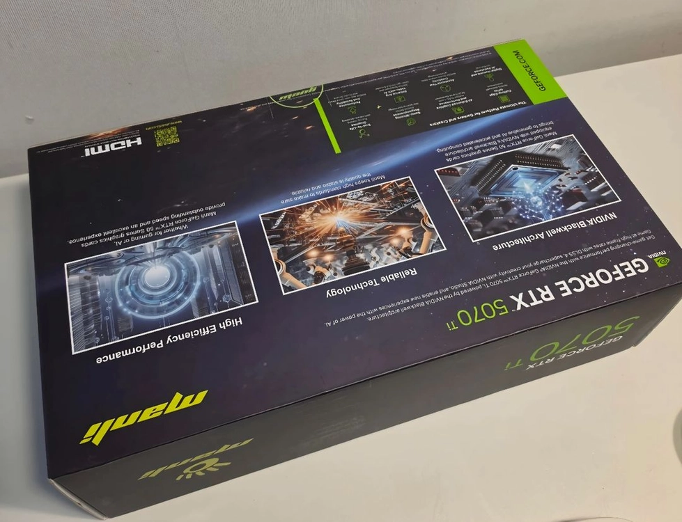 [미개봉 새제품] RTX 5070 Ti 16GB 그래픽카드 MANLI 만리 NEBULA 네뷸라 이미지