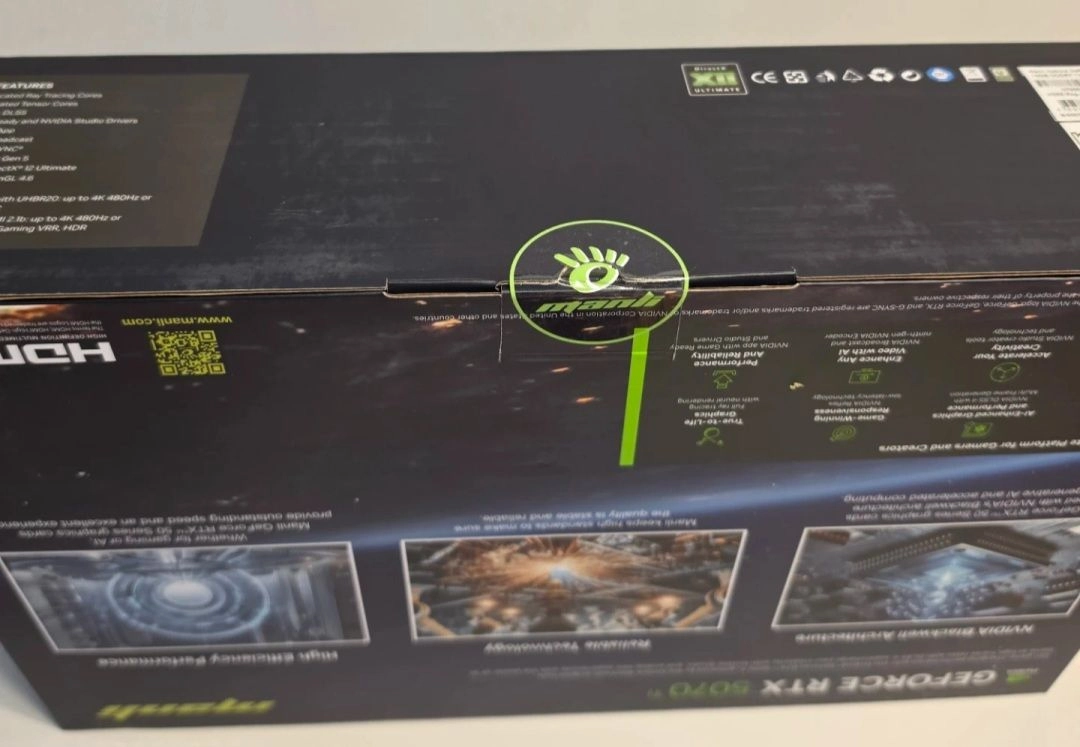 [미개봉 새제품] RTX 5070 Ti 16GB 그래픽카드 MANLI 만리 NEBULA 네뷸라 이미지