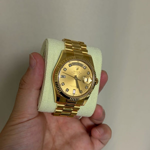 롤렉스 데이데이트 118238 샴페인 텐포 금통 36 36mm 인그레이빙 신형버클 이미지